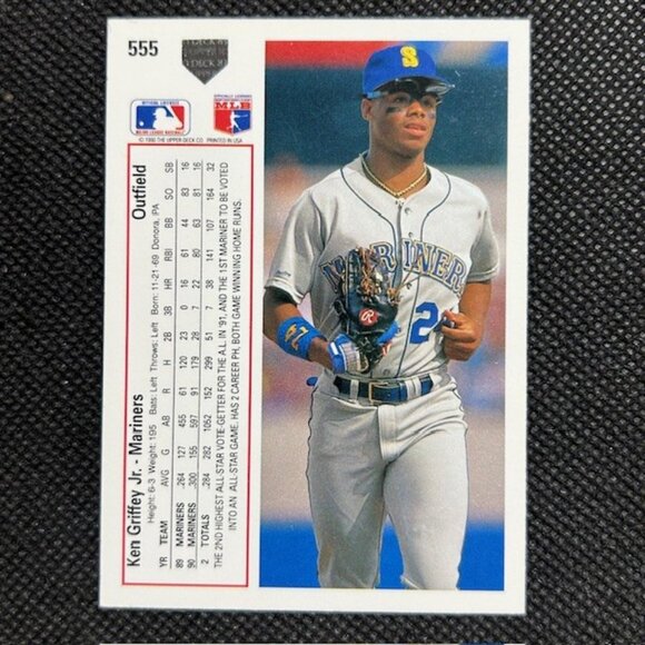 1991 Upper Deck Baseball Ken Griffey Jr. #555 Seattle Mariners HOF - Picture 2 of 2